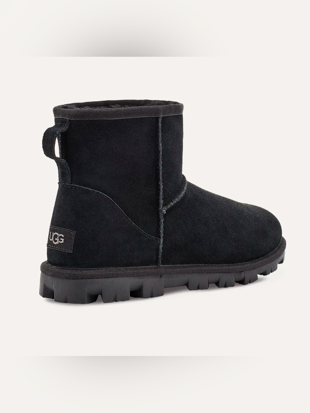 UGG Essential Mini Boots Black Size 7 NWT